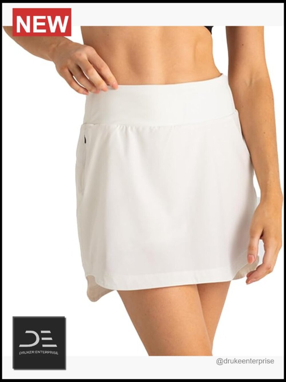 Women's Lined Active Breeze Skort - UPF 50+ Sun Protection, Stretchy, Bamboo